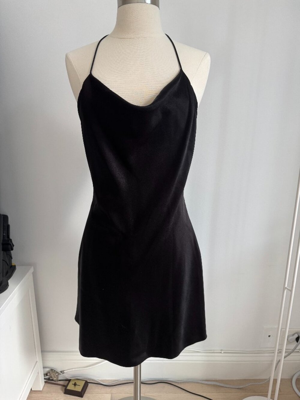 NWT Alice & Olivia Black Mini Dress, Size 6